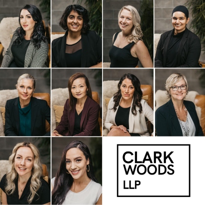All women team of Clark Woods LLP Celebrating Women at Clark Woods LLP in the Lower Mainland